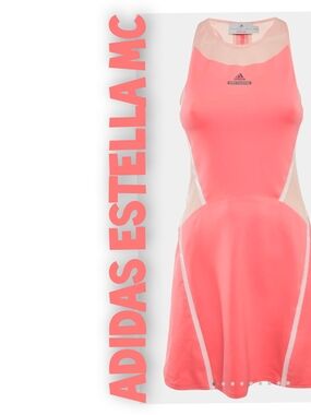adidas by Stella McCartney Coral Pink Tennis Dress Size XS